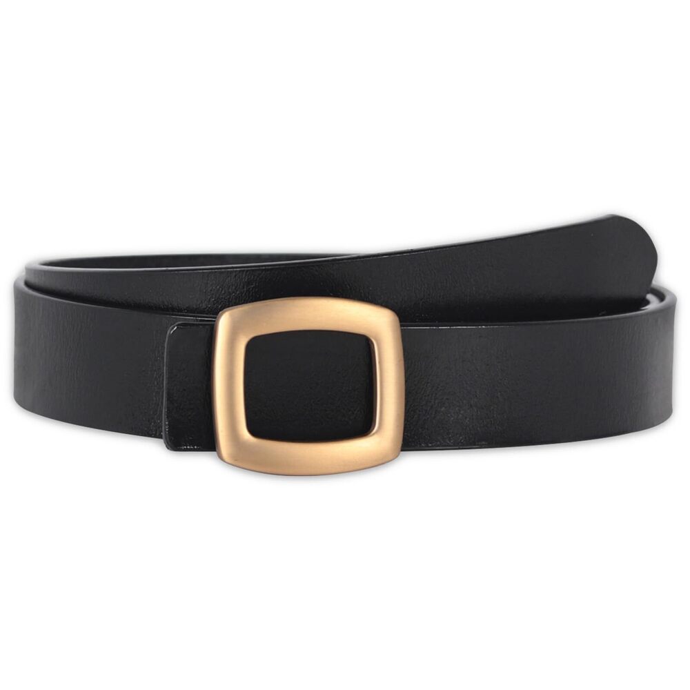 7928 Women's Leather Belt With Buckle- Ideal For Dresses, Jeans,